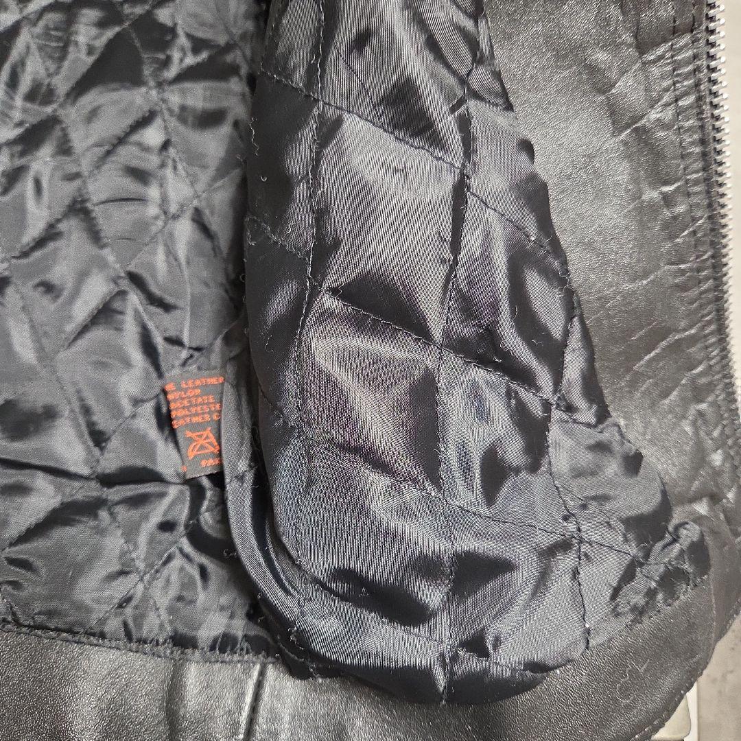 【90s_vintage】ハの字パキジャンLeatherRidersJacket