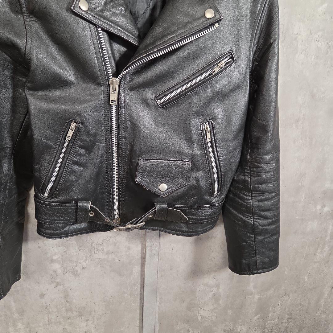 【90s_vintage】ハの字パキジャンLeatherRidersJacket