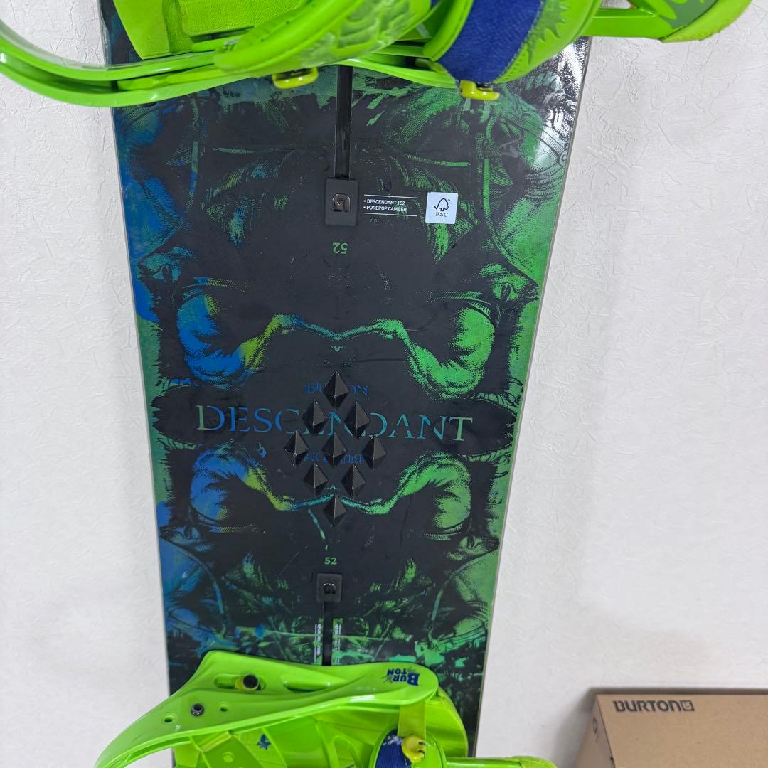 BURTON DESCENDANT 152cm スノーボードセット