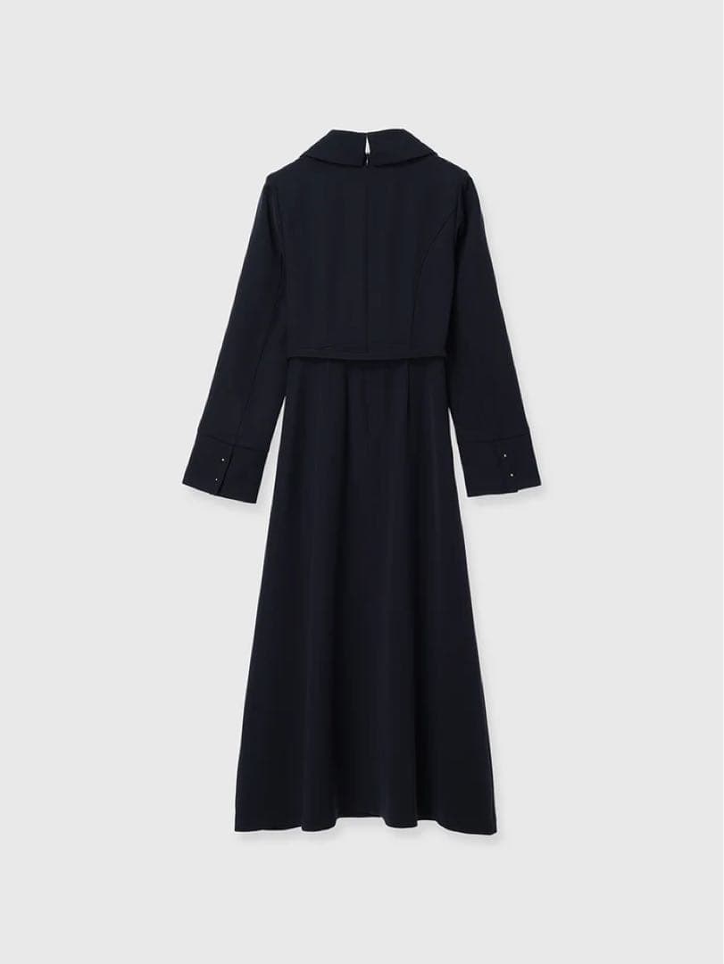 【新品値札付き】anuans ダブルサテングレースワンピース ネイビー　1