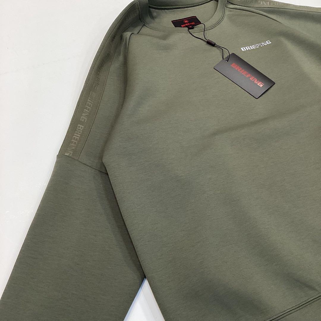 新品　BRIEFING MS WARM LOGO LINE CREWNECK M