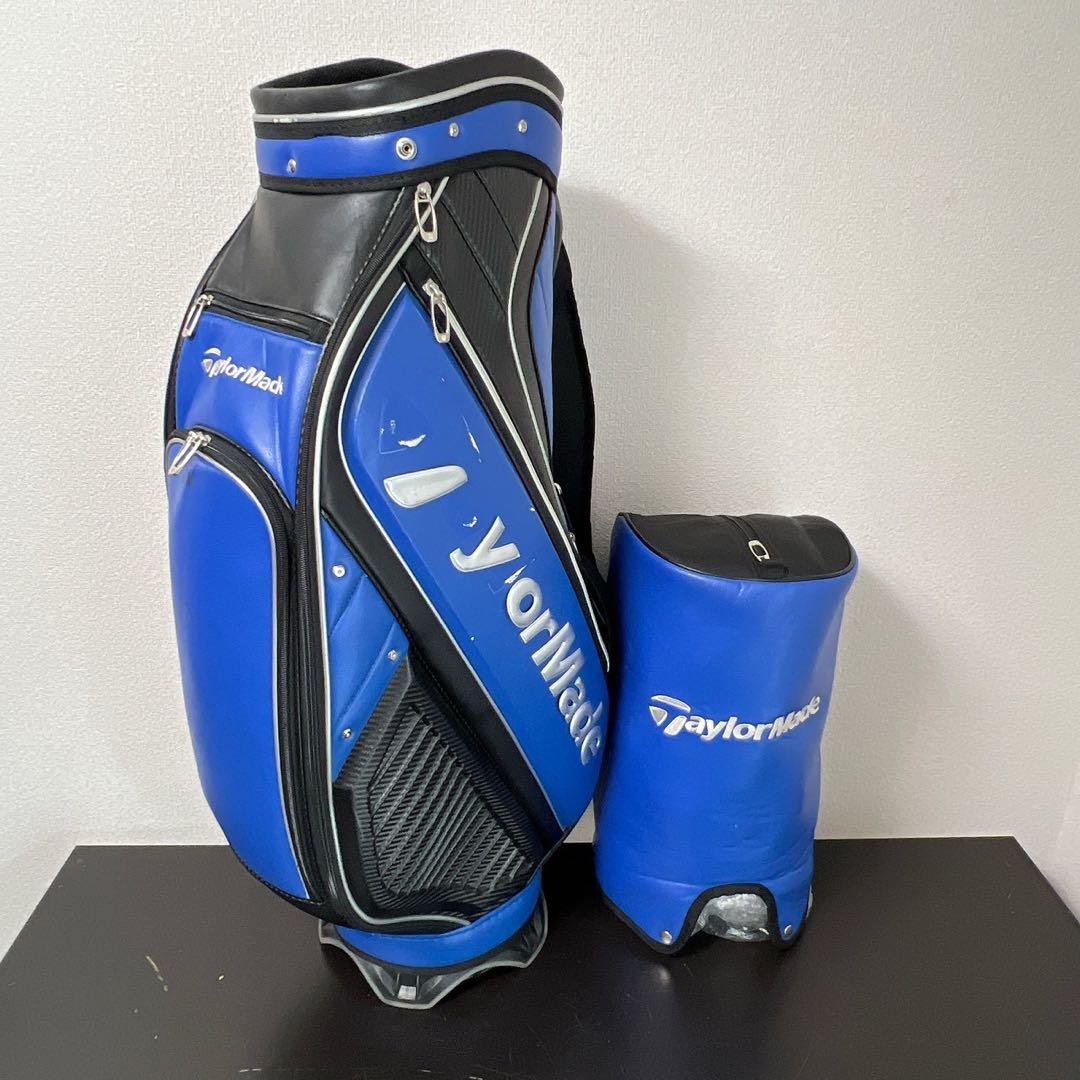 テーラーメイド キャディバッグ 5分割 ブルー×ブラック TaylorMade