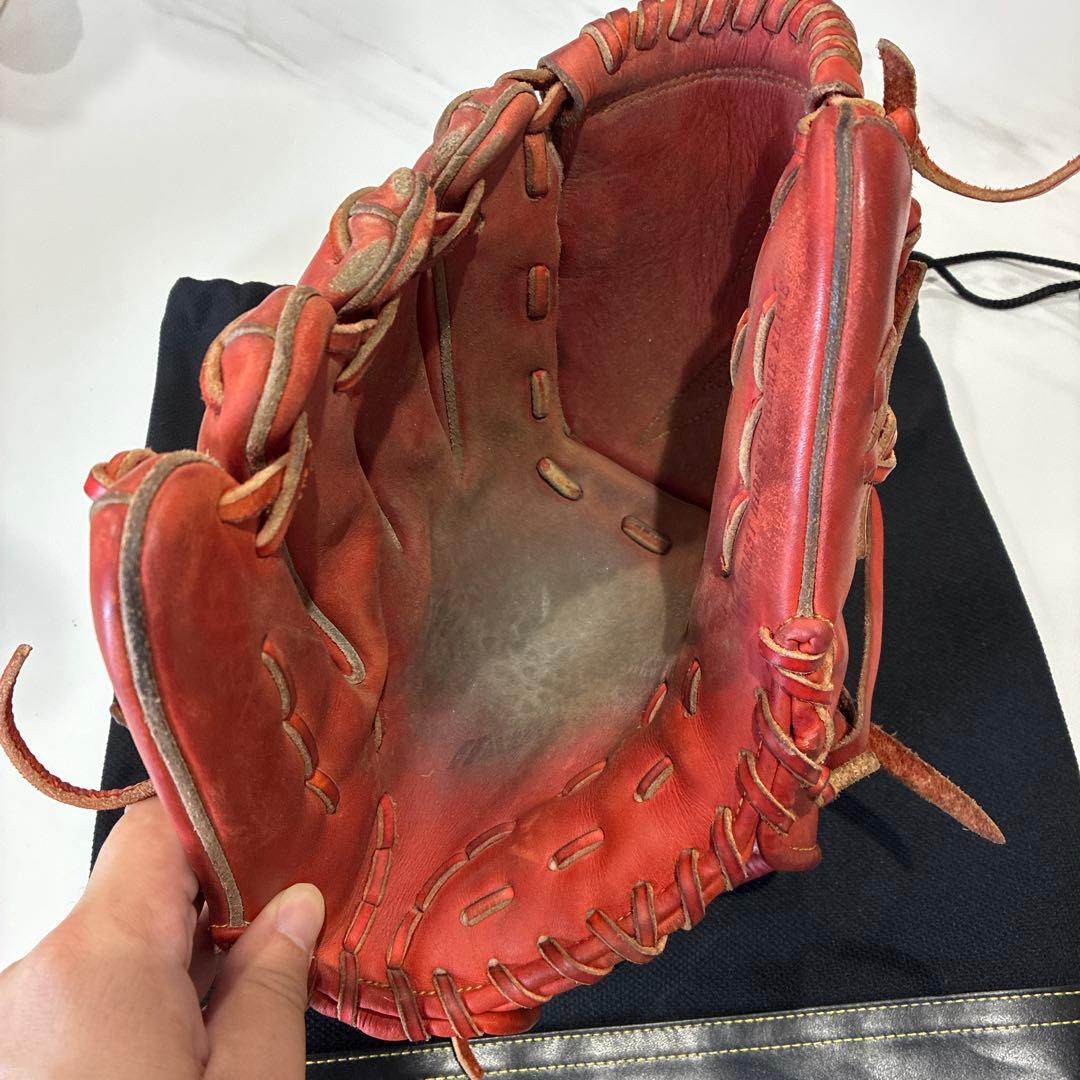 Mizuno Pro 硬式グローブ 左投げ　投手用　スプレンディットオレンジ