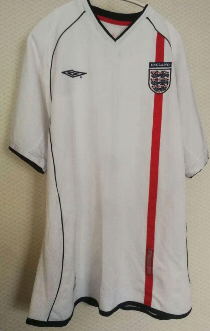 2002 イングランド代表　サッカー　ユニフォーム　アンブロ
