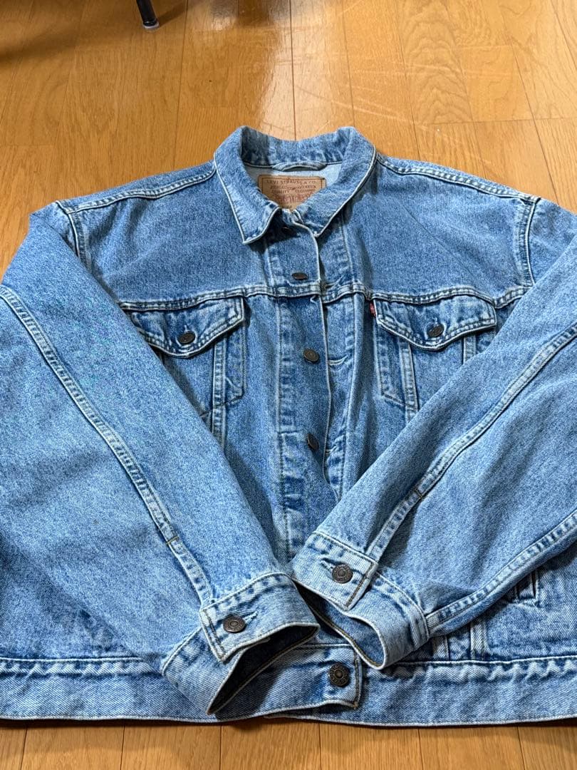 【古着】Levi's デニムジャケット XXLサイズ ライトブルー