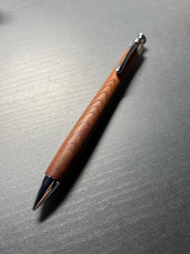 工房楔　ペンシル楔　欅　シャープペンシル　0.5mm 新型クリップ　固定式口金