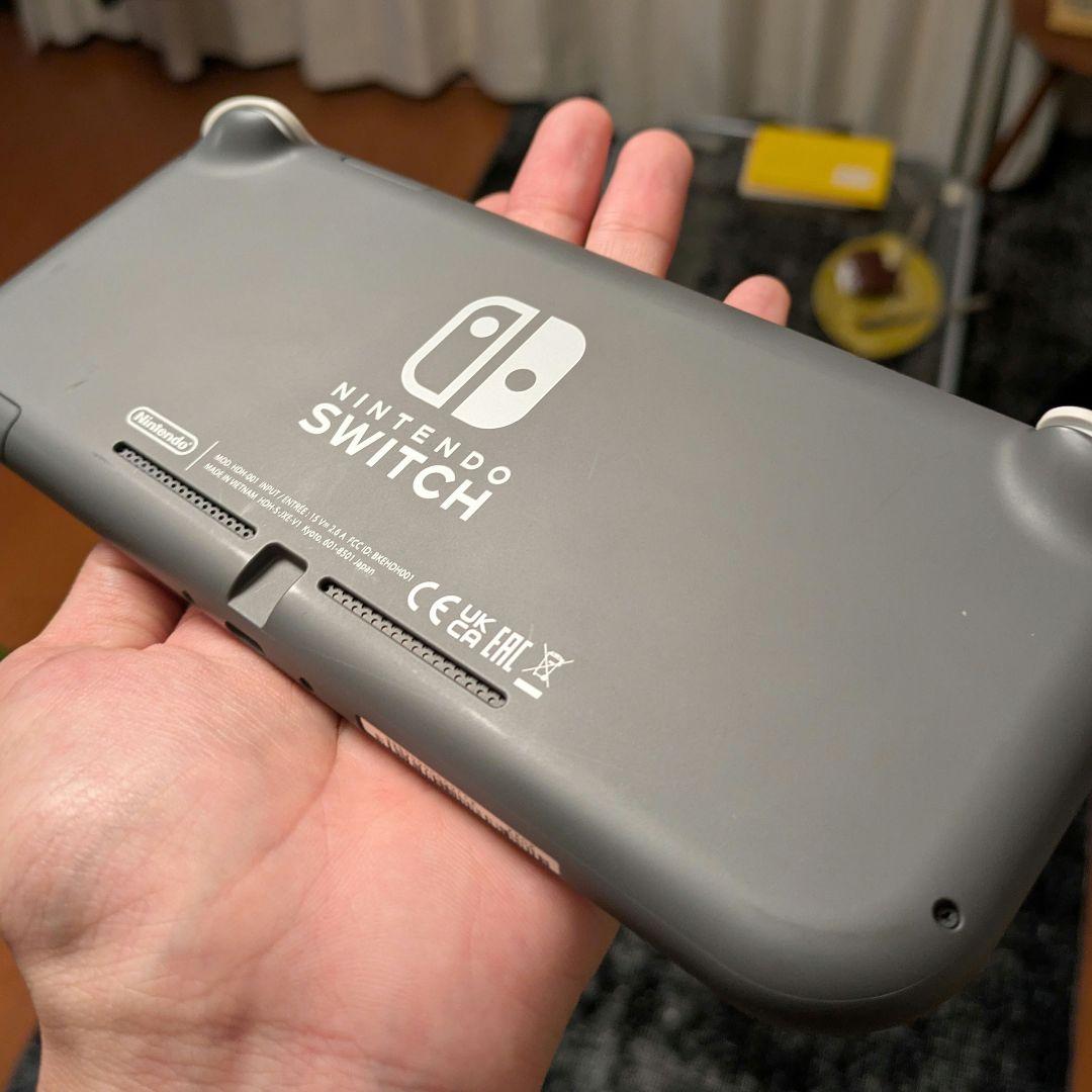 Nintendo Switch Lite グレー 動作確認済み 充電器付き 箱無