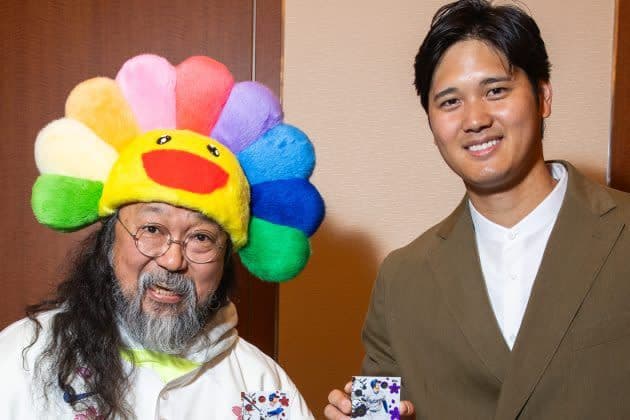 村上隆+MLB 東京シリーズ ドジャース トートバッグ 記念ボール セット②