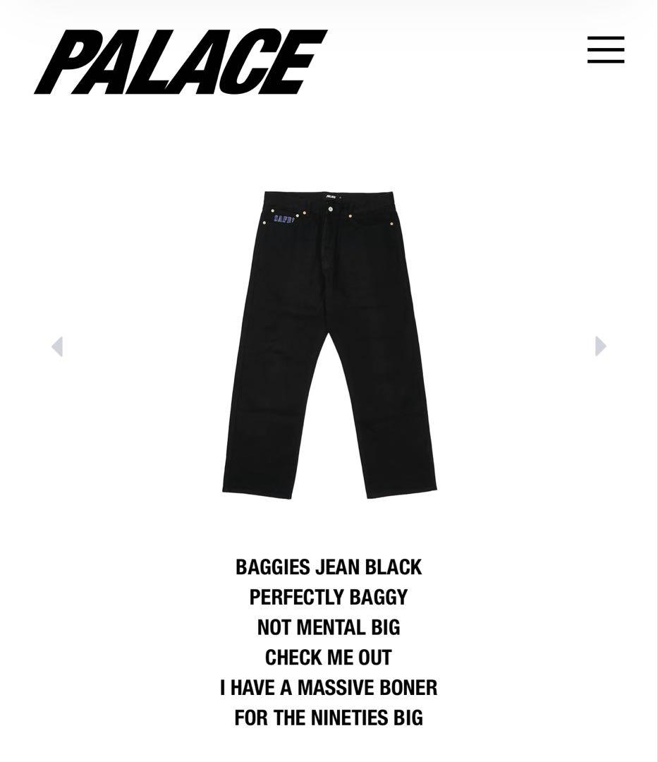 パンツ PALACE - BAGGIES JEAN BLACK