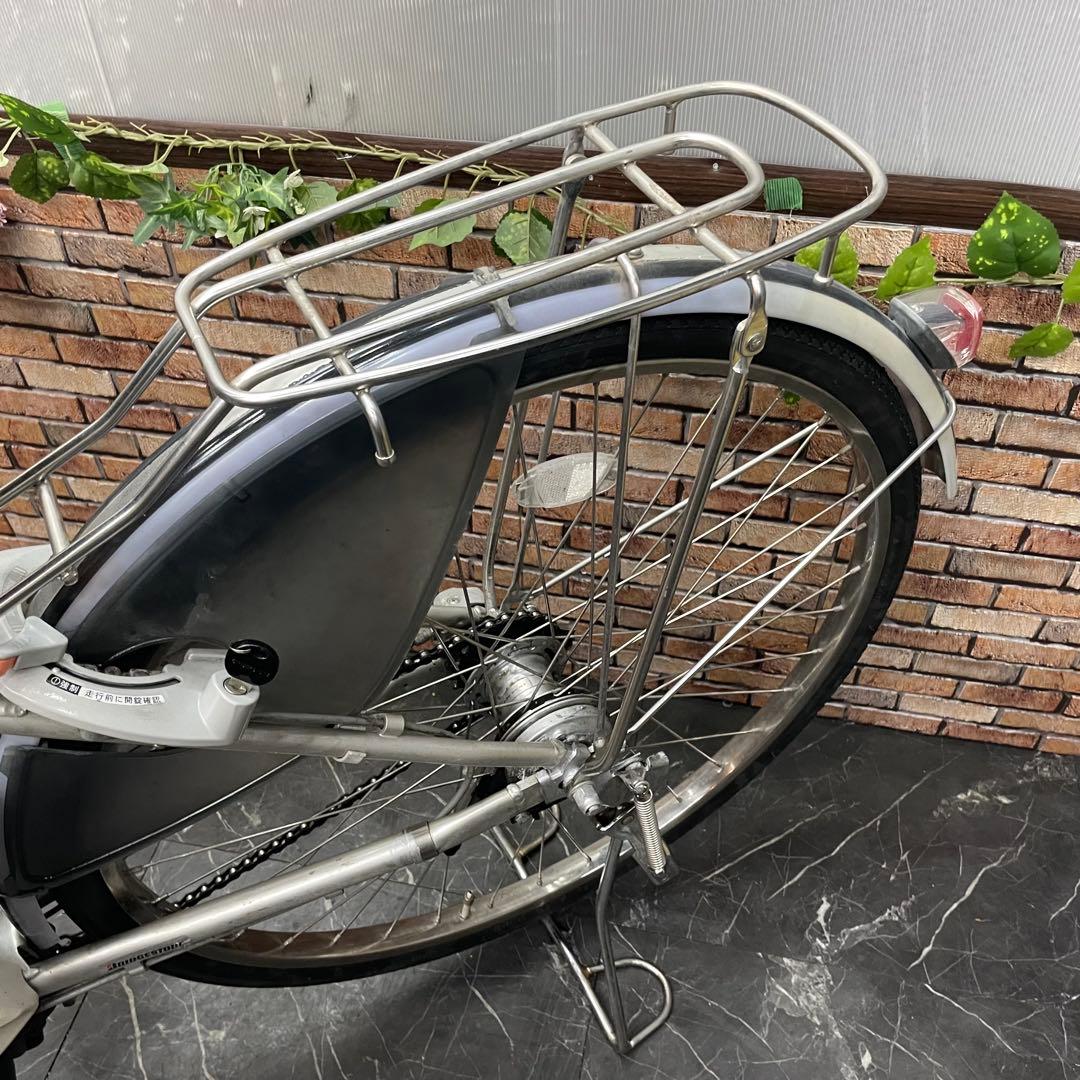 【14】電動自転車 ブリヂストン Assista シルバー 26インチ
