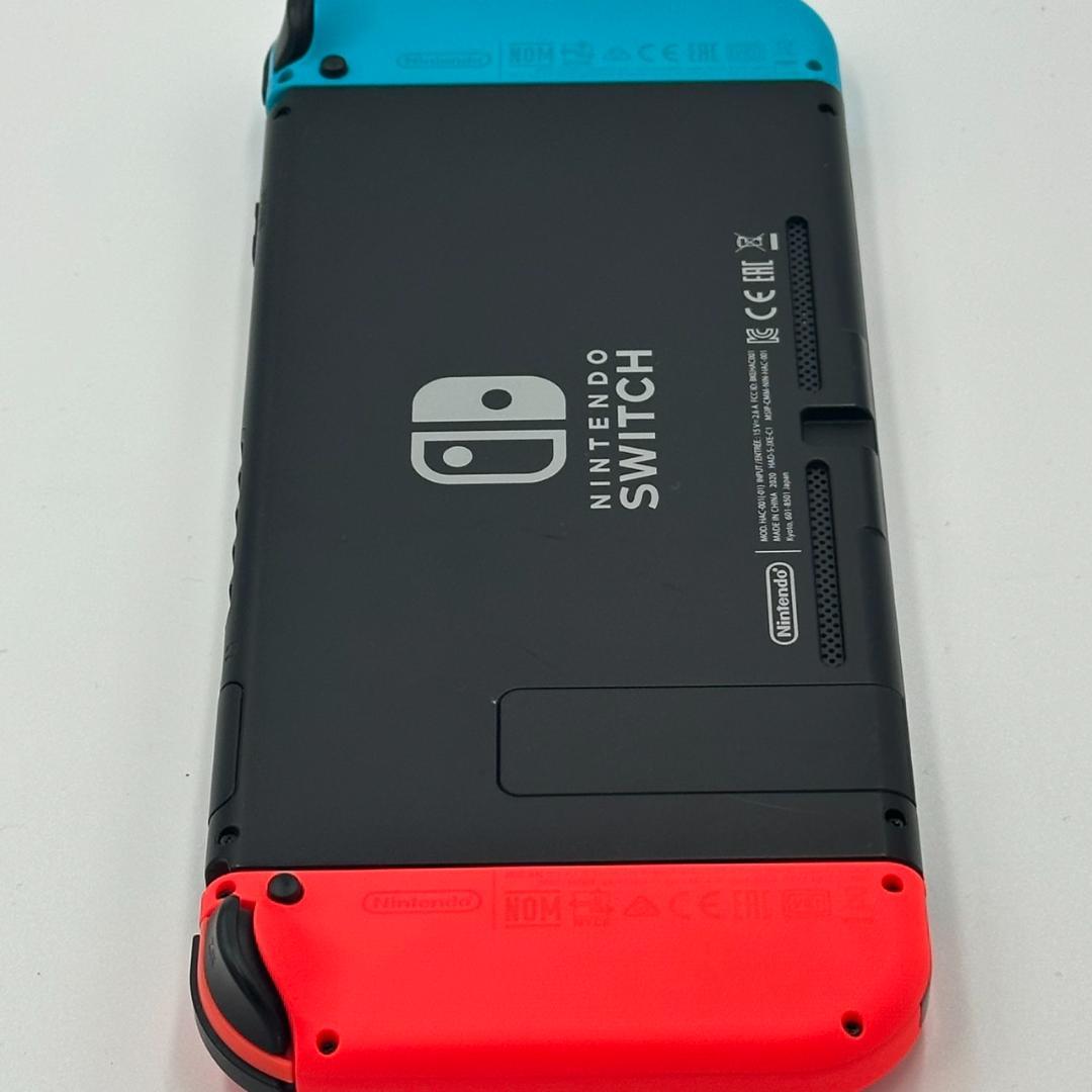 動作品 強化版 Nintendo Switch 本体 ネオンレッドブルー