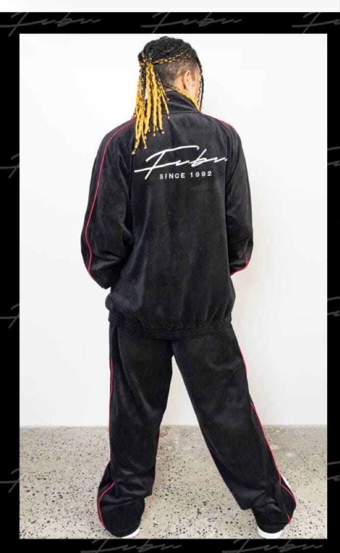 FUBU フブ ベロア フルジップ セットアップ 上下 Mサイズ 新品