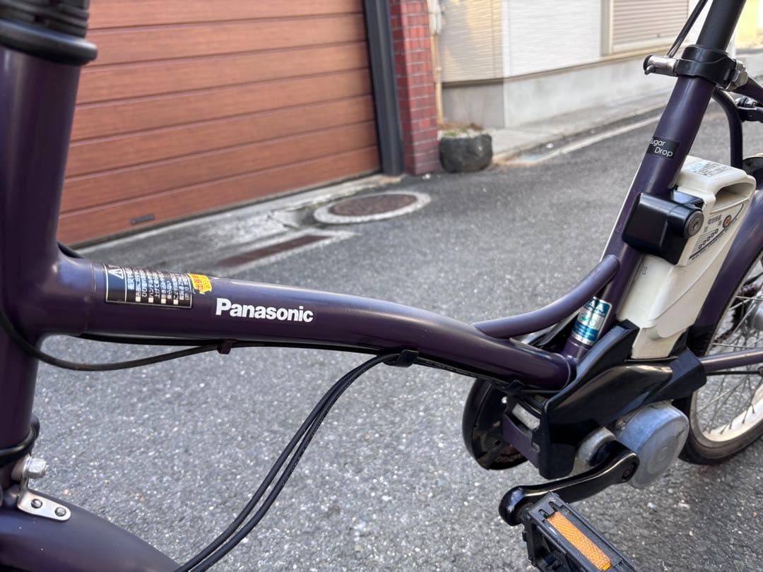 Panasonic sugar drop電動アシスト自転車 前カゴ付き