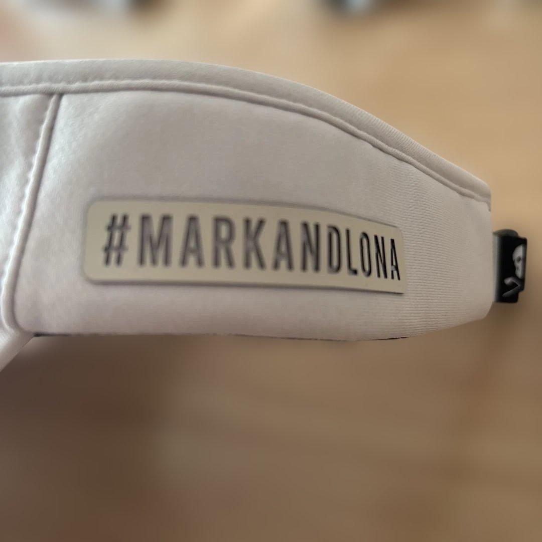 K☆未使用☆MARK&LONA☆サンバイザー☆ホワイト☆ゴルフ