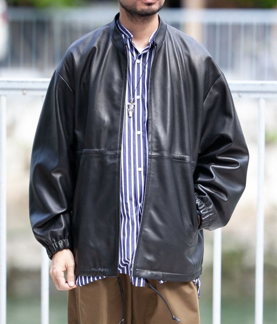 ジャケット・アウター stein\"LEATHER DREWSTRING JACKET\"