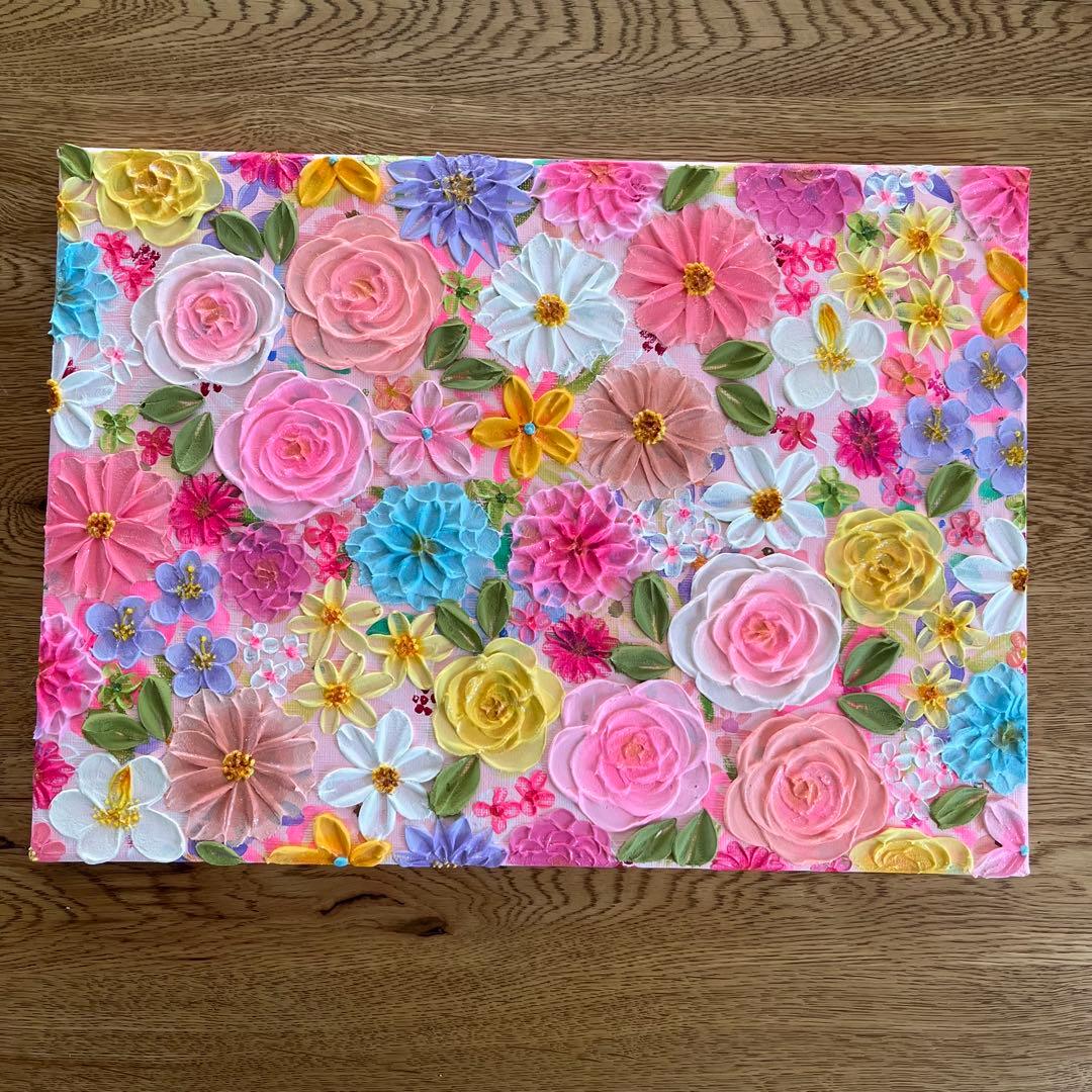 絵画 フラワーアート 花の絵 花柄 ボタニカル 花図鑑　花
