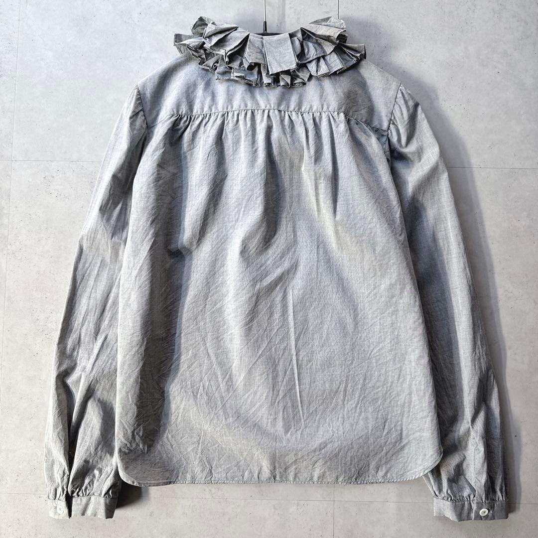 マーガレットハウエル長袖シャツ フリルカラー人気