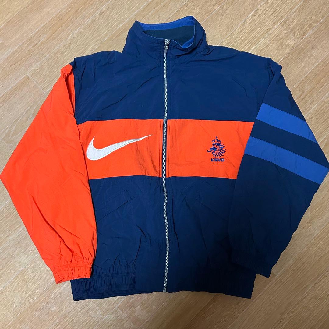 レア 90s NIKE サッカー オランダ代表 ナイロン セットアップ L