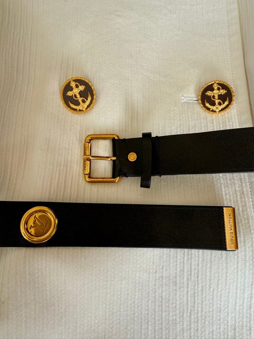 LOUIS VUITTON★ ダブルブレストコート34★ 裏モノグラム柄