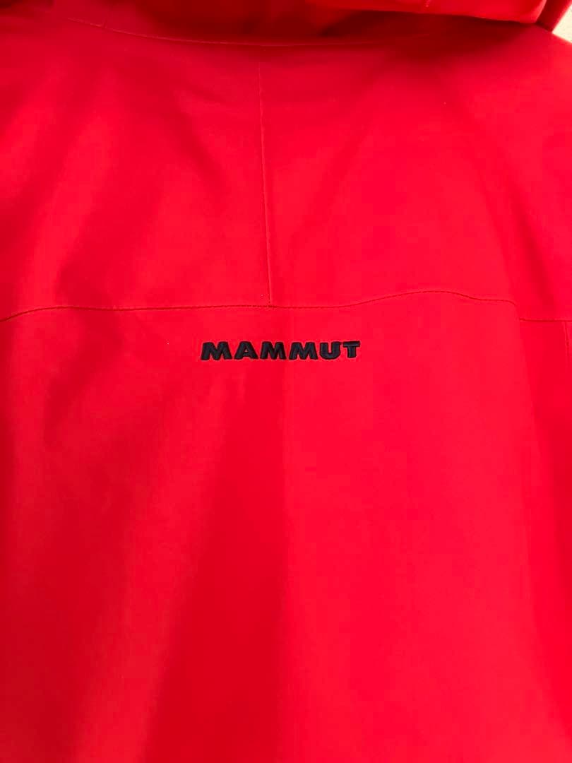 美品★MAMMUT ドライテクノロジー マウンテンパーカー 赤マンモス