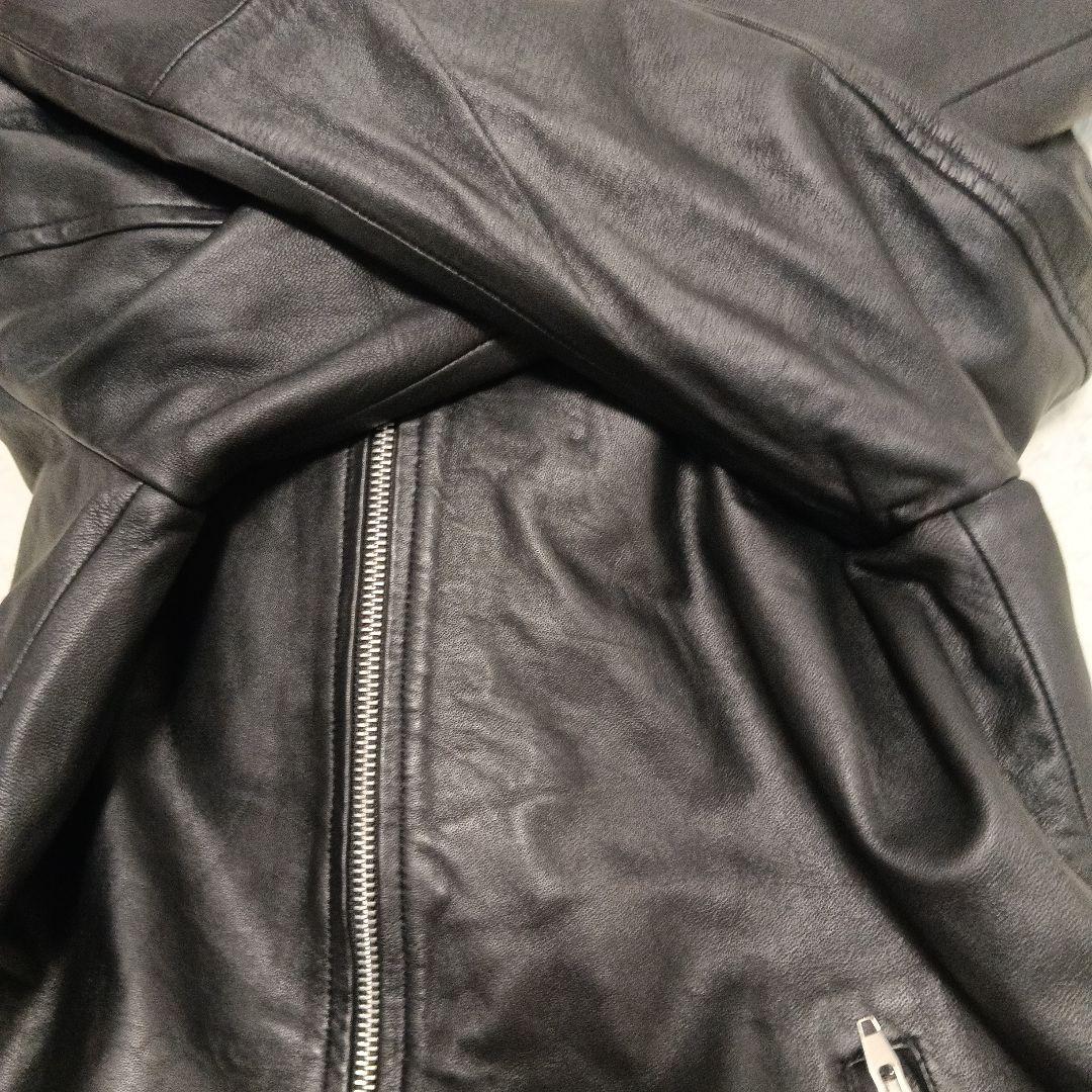 antiquaアンティカ レザージャケット ブラック zv-00006m/w L