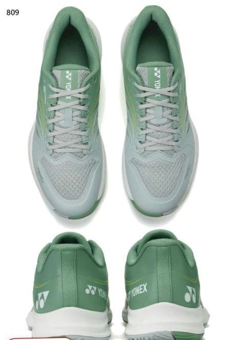YONEX SHAD5WG テニスシューズ 4E 幅広 グレー/グリーン
