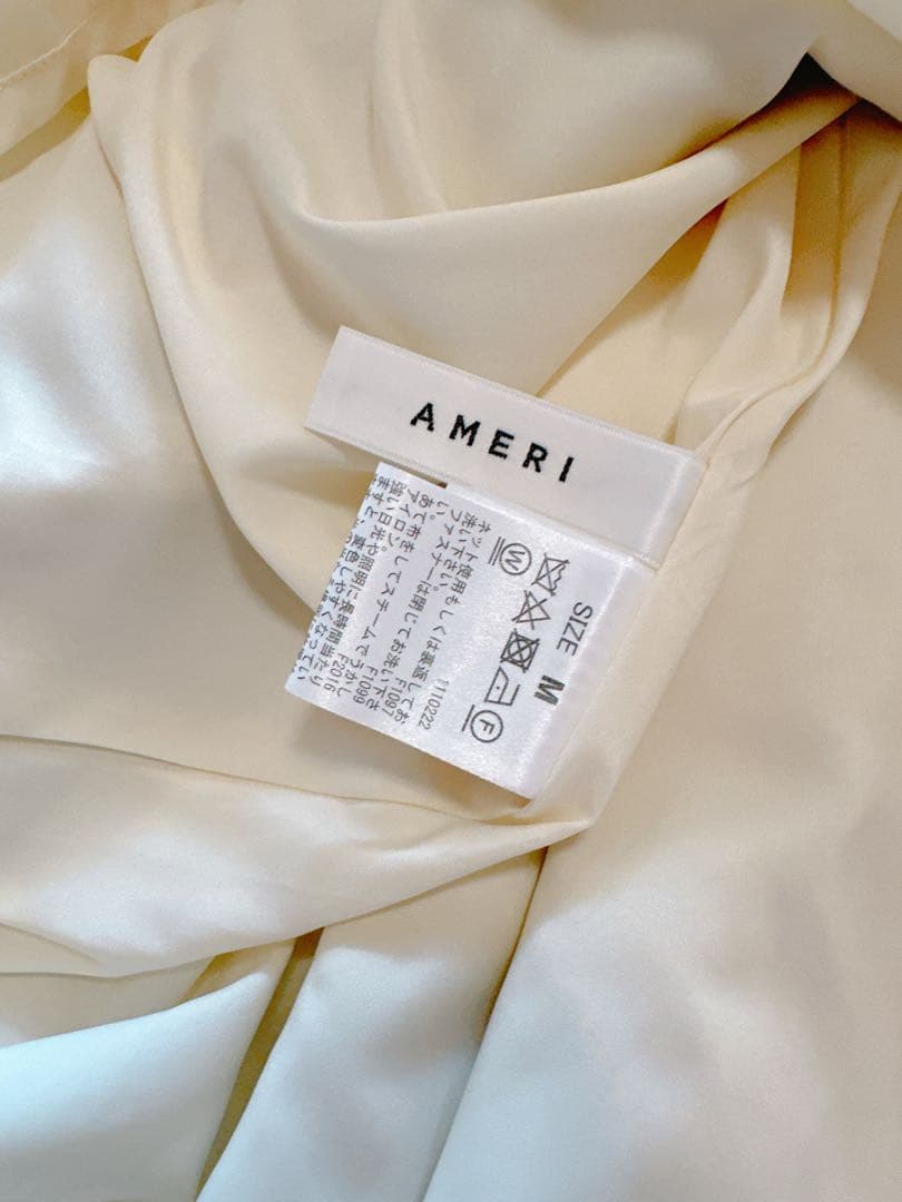 【極美品】アメリ AMERI DENIM LIKE FLOWER DRESS M