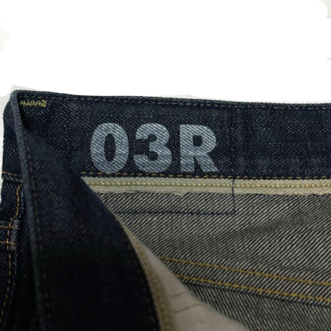 visvim 03R ストレートデニム 日本製 濃紺W30L30上質鹿革パッチ