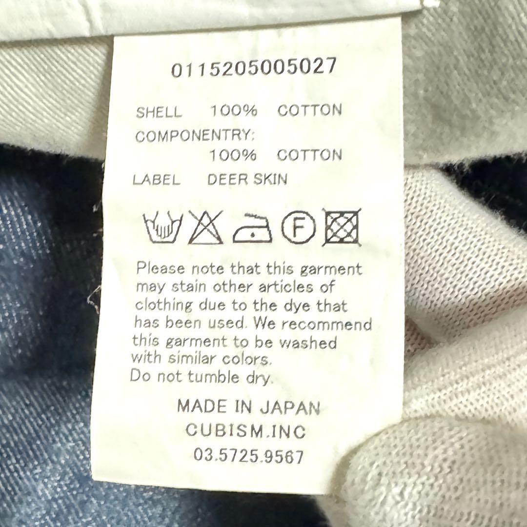 visvim 03R ストレートデニム 日本製 濃紺W30L30上質鹿革パッチ