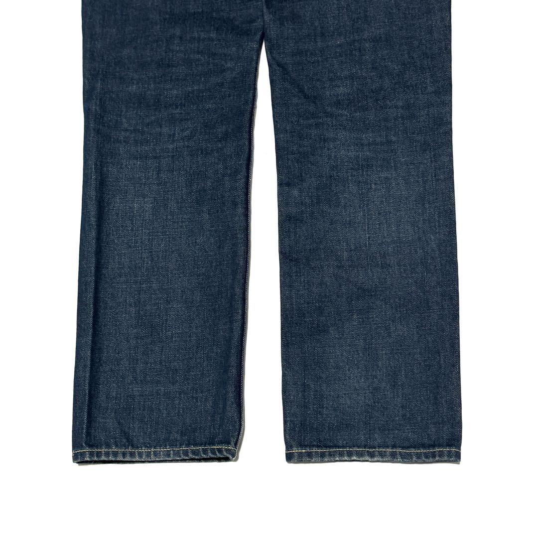 visvim 03R ストレートデニム 日本製 濃紺W30L30上質鹿革パッチ