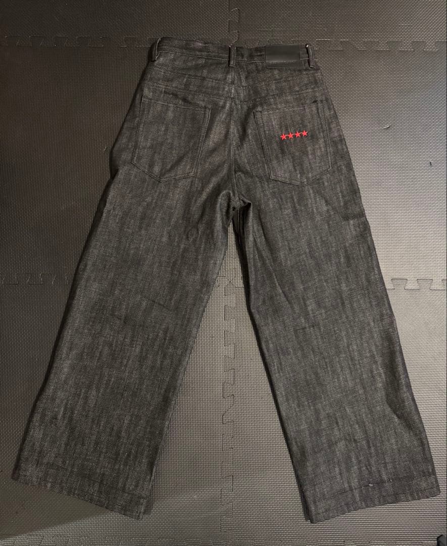 パンツ 9/s project BUTTON FLY DENIM - BLACK