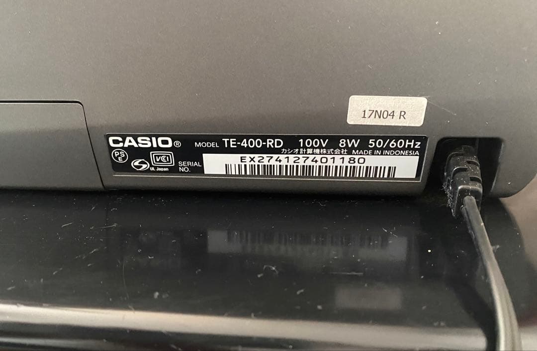 ■中古■カシオ レジスター TE-400-RD