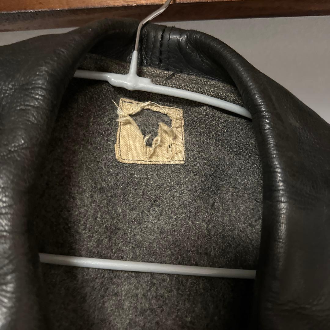 ジャケット・アウター 40s Swedish military leather jacket