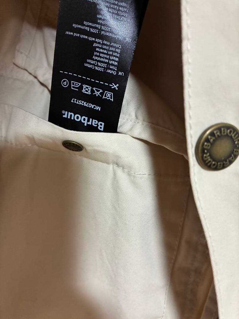 ✨美品✨ Barbour ホワイト カジュアルジャケット M