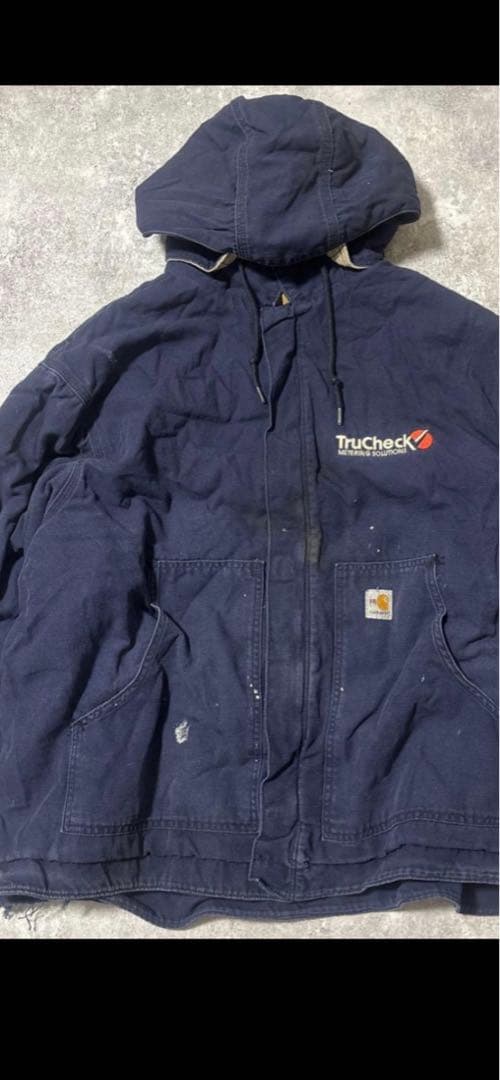 carhartt 90s アクティブジャケット　鬼フェード　雰囲気 企業 ダック