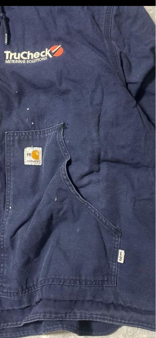 carhartt 90s アクティブジャケット　鬼フェード　雰囲気 企業 ダック