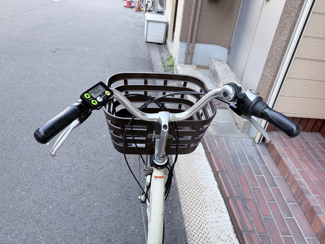 大阪府　ヤマハ 電動アシスト自転車 前バスケット付き