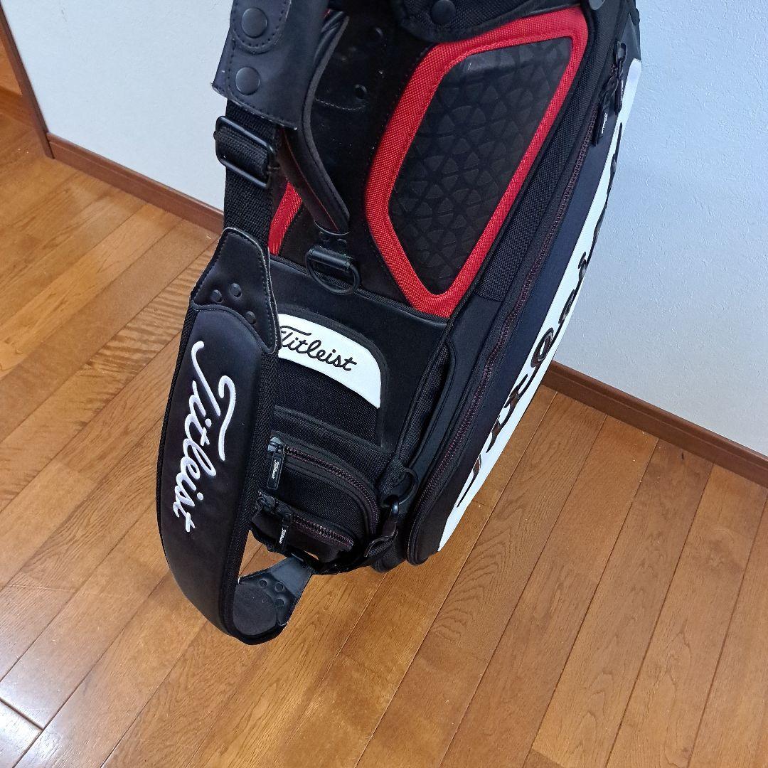 Titleist キャディバッグ 黒/白/赤