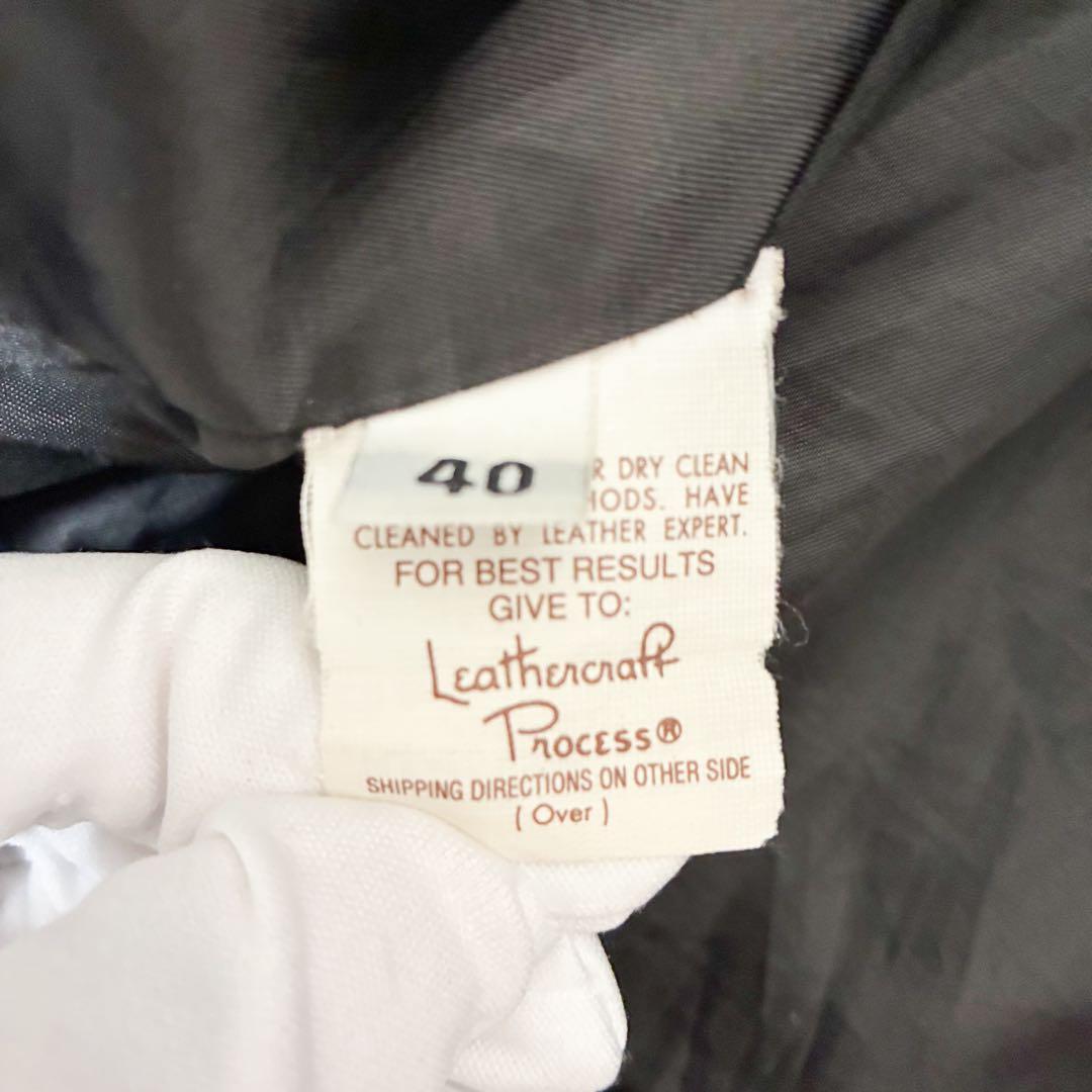 【美品】Schott 641 シングルライダースUSA製 40 黒 ライナー付