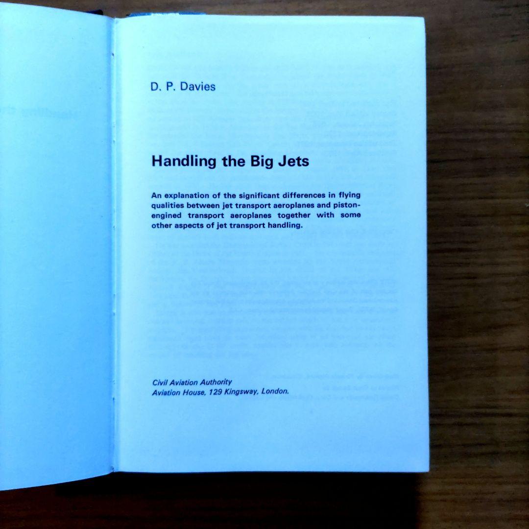 洋書　Handling the Big Jets D. P. Davies