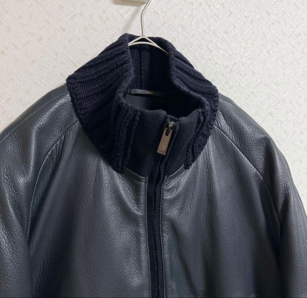 FENDI レザー　ジャケット