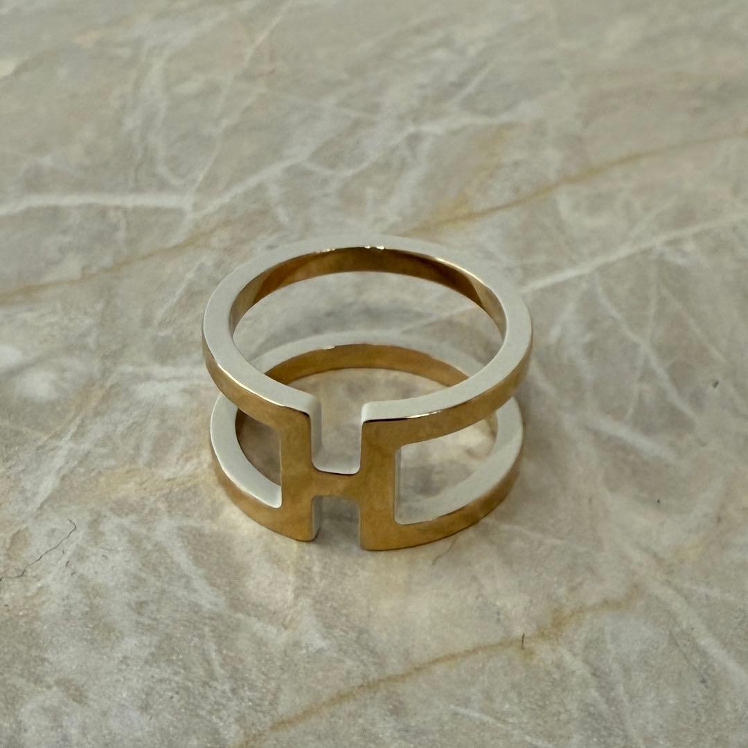 エルメス　スカーフリング　カレ90 H・アン・ロン　HERMES