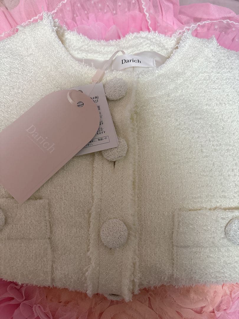 Darich ダーリッチ リュクスツイードショートジャケット IVO