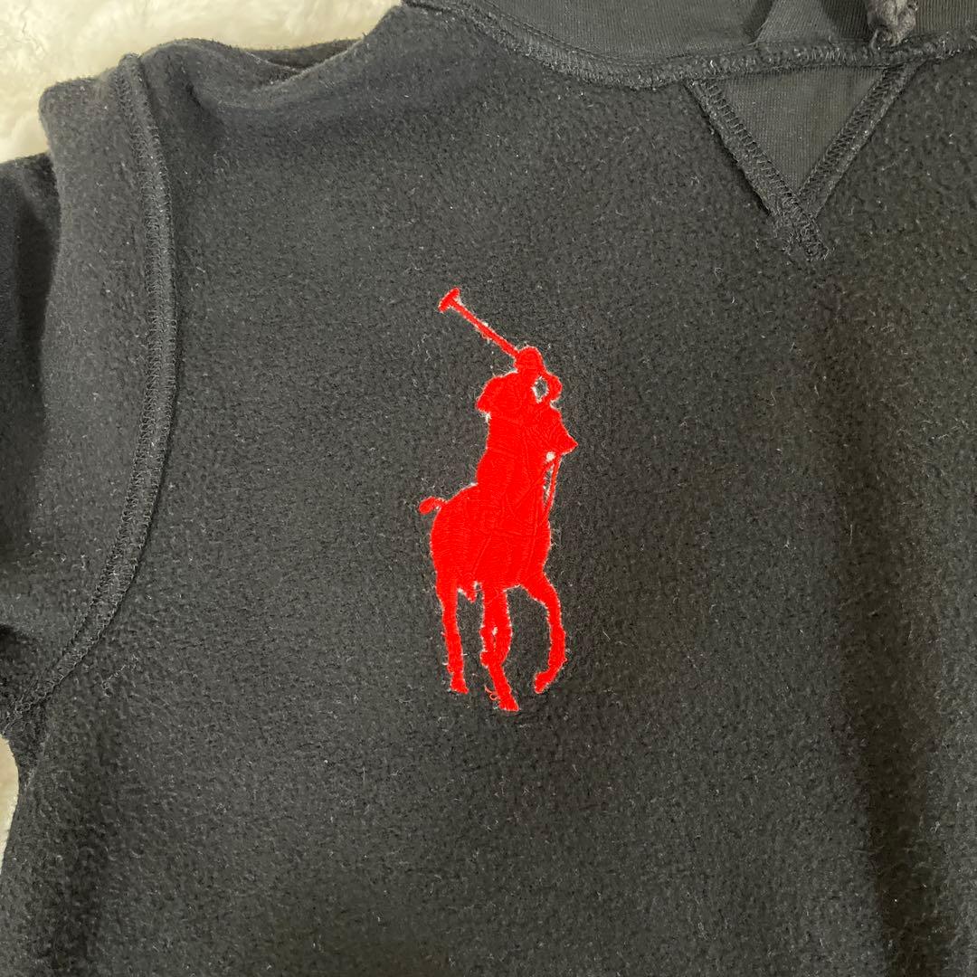 POLO ラルフローレン　ビッグポニー　プルオーバーパーカー ブラック XS