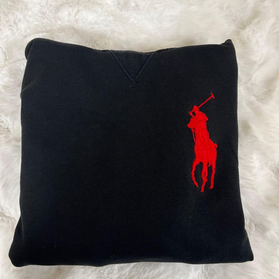 POLO ラルフローレン　ビッグポニー　プルオーバーパーカー ブラック XS