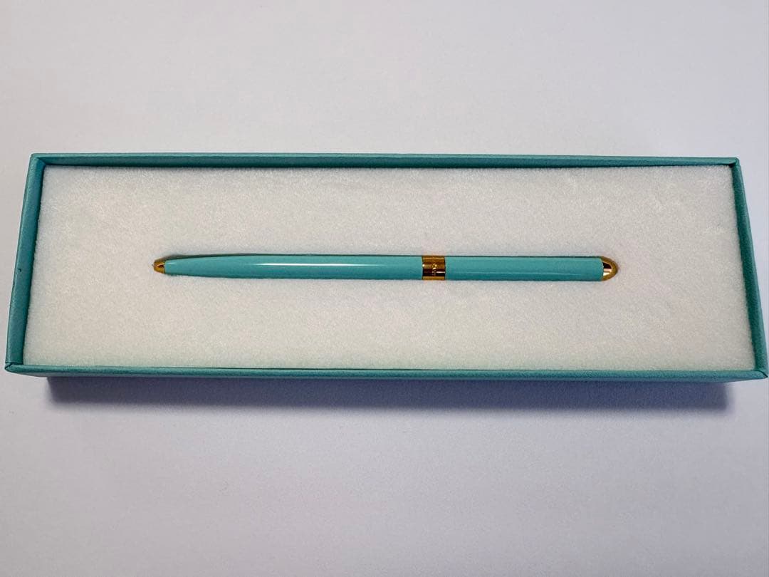 新品未使用Tiffany & Co. 水色ボールペン