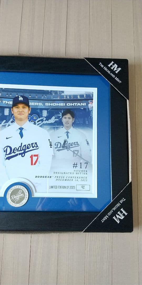 大谷翔平選手 ドジャース入団 記念フォトフレーム限定5000個　ラスト１点