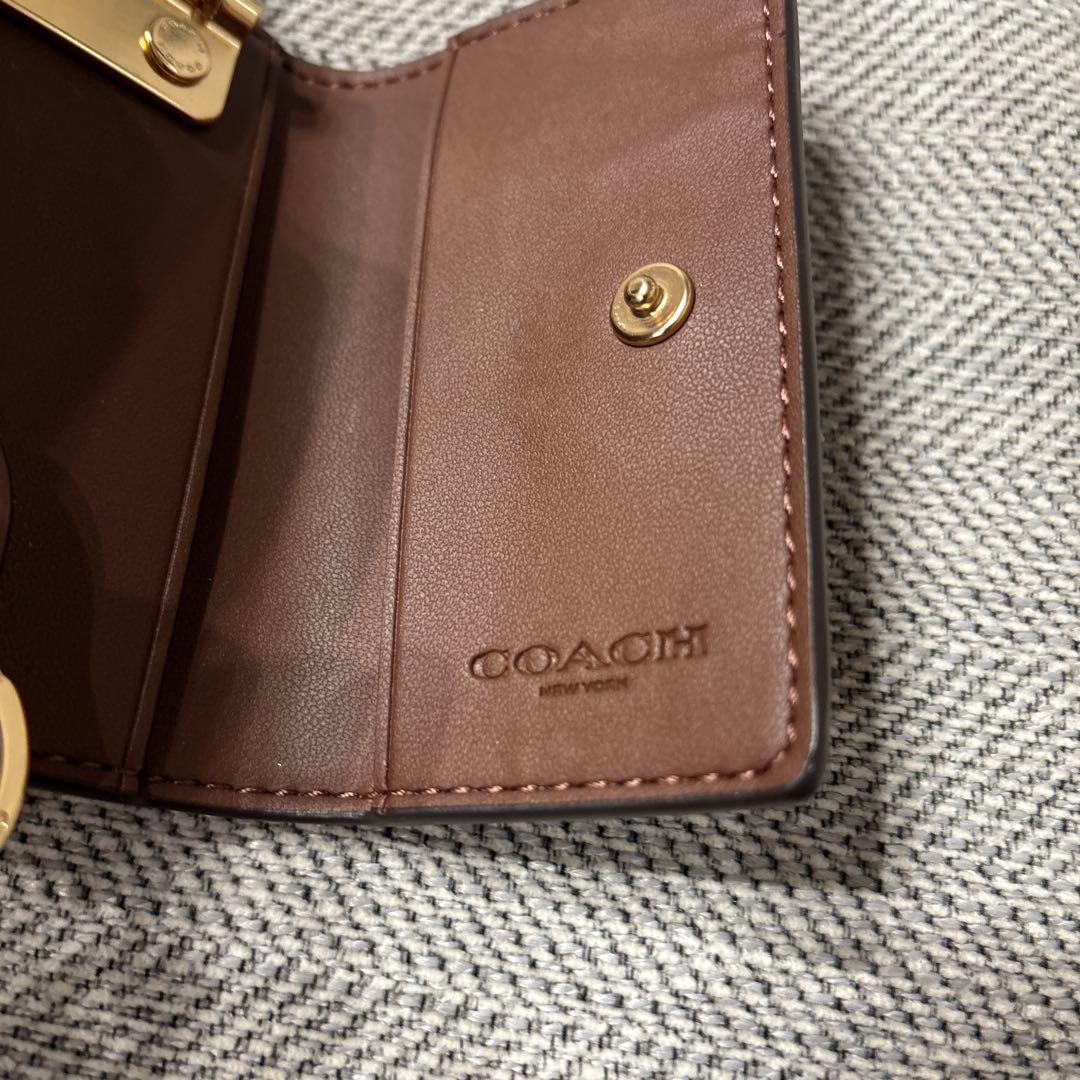 【新品同様】限界値下げCOACH ブラウン レザー キーケース