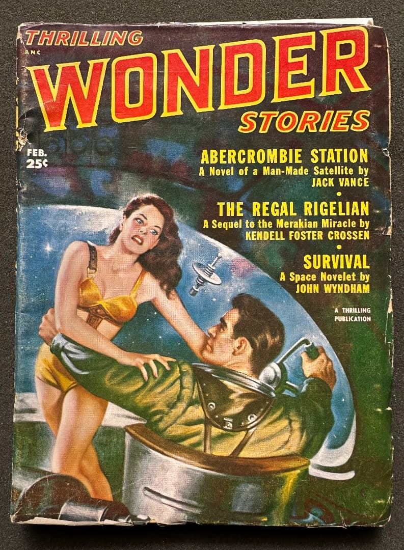 珍品 パルプ雑誌 WONDER STORIES 1952年　SF