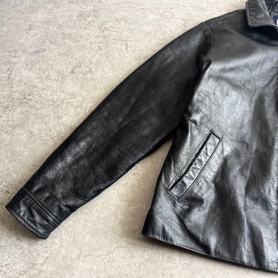 90's ■OLD GAP オールドギャップ レザージャケット ブルゾン 黒